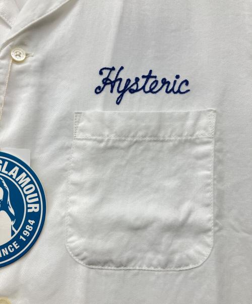 Hysteric Glamour（ヒステリックグラマー）Hysteric Glamour (ヒステリックグラマー) WITCHCRAFT ROCK刺繍 ボーリングSH ホワイト サイズ:L 未使用品の古着・服飾アイテム