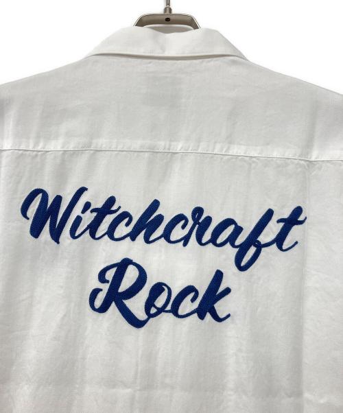 Hysteric Glamour（ヒステリックグラマー）Hysteric Glamour (ヒステリックグラマー) WITCHCRAFT ROCK刺繍 ボーリングSH ホワイト サイズ:L 未使用品の古着・服飾アイテム