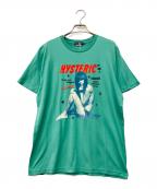 Hysteric Glamourヒステリックグラマー）の古着「EXOTIC PHOTOS ガール プリント Tシャツ」｜グリーン