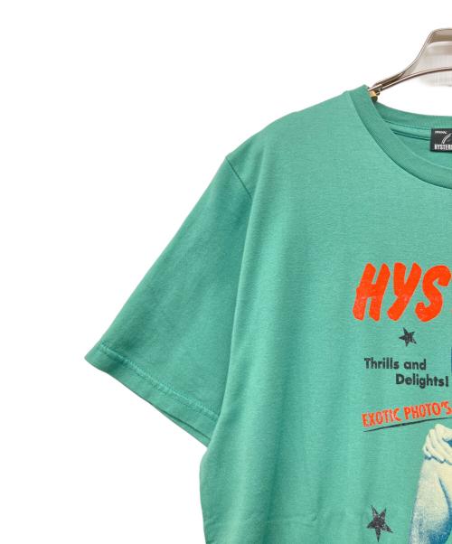 Hysteric Glamour（ヒステリックグラマー）Hysteric Glamour (ヒステリックグラマー) EXOTIC PHOTOS ガール プリント Tシャツ グリーン サイズ:L 未使用品の古着・服飾アイテム