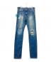Hysteric Glamour（ヒステリックグラマー）の古着「KPR加工 ISKOデニム リメイクスリムパンツ」｜インディゴ