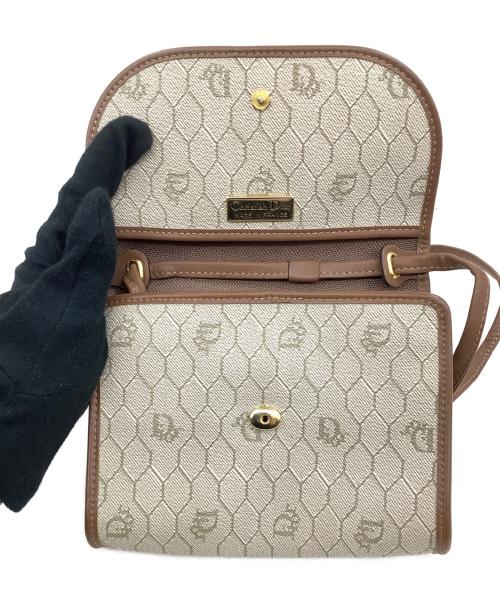 Christian Dior（クリスチャン ディオール）Christian Dior (クリスチャン ディオール) ハニカム柄　ショルダーバッグ ベージュの古着・服飾アイテム