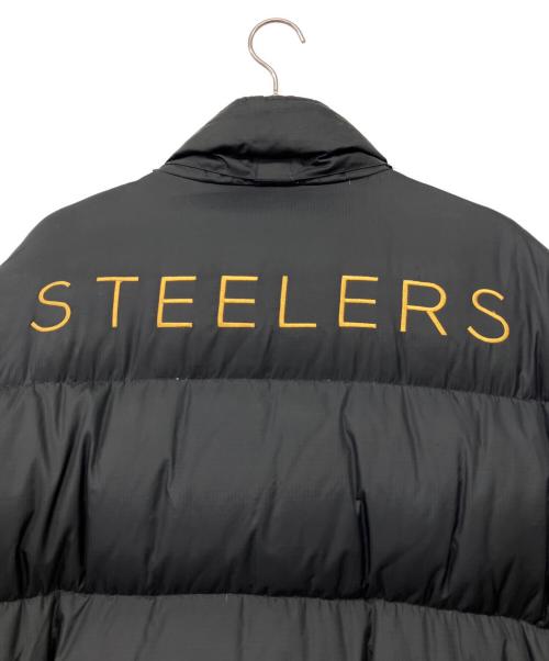 Pro Player（プロ プレイヤー）PRO PLAYER (プロ プレイヤー) NFL PITTSBURGH STEELERS　90’ﾀﾞｳﾝｼﾞｬｹｯﾄ ブラック サイズ:XLの古着・服飾アイテム