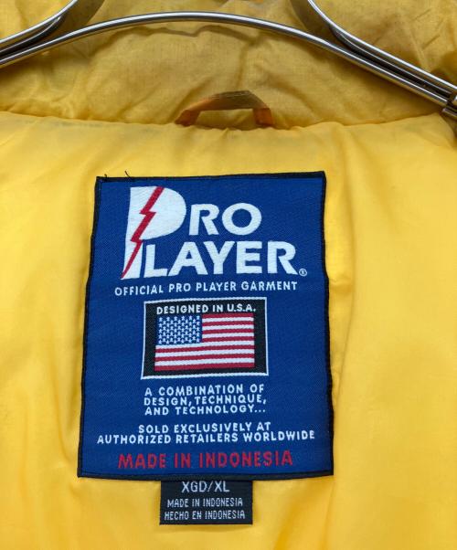 Pro Player（プロ プレイヤー）PRO PLAYER (プロ プレイヤー) NFL PITTSBURGH STEELERS　90’ﾀﾞｳﾝｼﾞｬｹｯﾄ ブラック サイズ:XLの古着・服飾アイテム