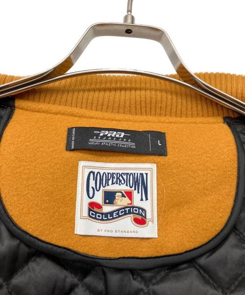 COOPERSTOWN by PRO STANDARD（クーパーズタウン バイ プロスタンダード）COOPERSTOWN by PRO STANDARD (クーパーズタウン バイ プロスタンダード) San Diego Padres　VARSITY JACKET イエロー サイズ:Lの古着・服飾アイテム