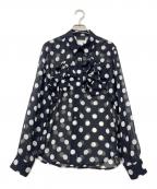 COMME des GARCONSコムデギャルソン）の古着「長袖ブラウス」｜ネイビー