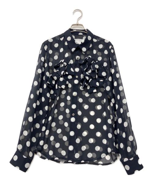 COMME des GARCONS（コムデギャルソン）COMME des GARCONS (コムデギャルソン) 長袖ブラウス ネイビー サイズ:Lの古着・服飾アイテム