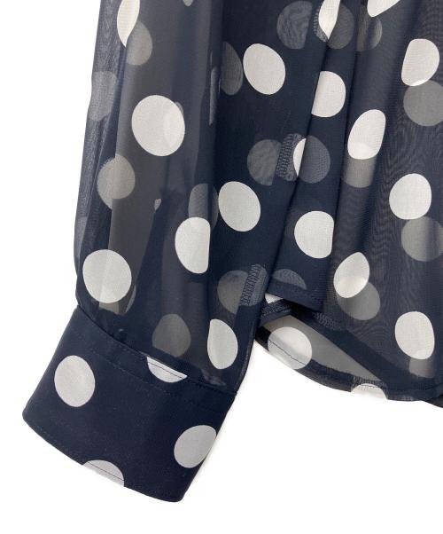 COMME des GARCONS（コムデギャルソン）COMME des GARCONS (コムデギャルソン) 長袖ブラウス ネイビー サイズ:Lの古着・服飾アイテム