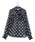 COMME des GARCONS（コムデギャルソン）の古着「長袖ブラウス」｜ネイビー