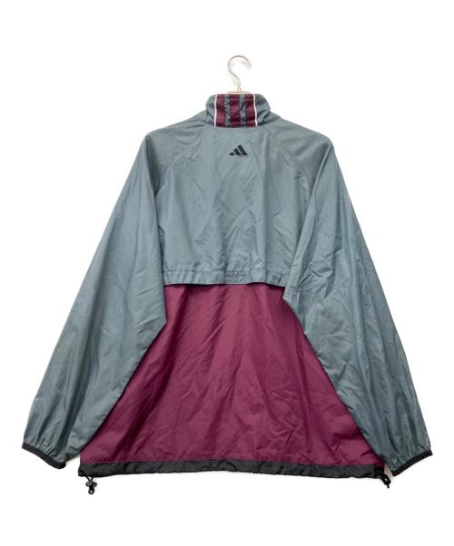 adidas（アディダス）adidas (アディダス) ハーフジップジャケット グレー サイズ:Mの古着・服飾アイテム
