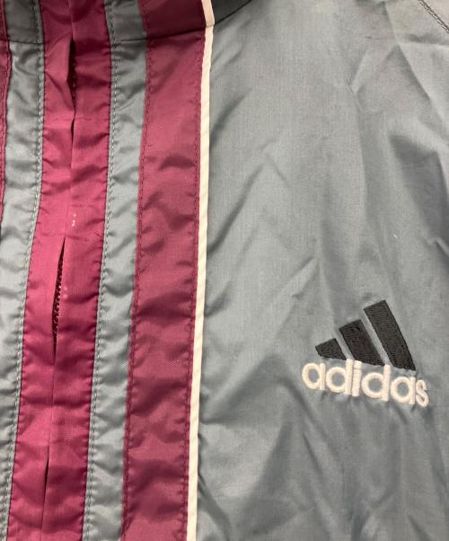 adidas（アディダス）adidas (アディダス) ハーフジップジャケット グレー サイズ:Mの古着・服飾アイテム