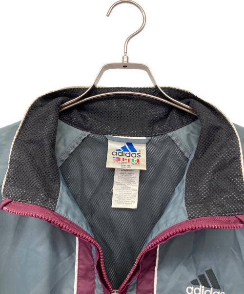 adidas（アディダス）adidas (アディダス) ハーフジップジャケット グレー サイズ:Mの古着・服飾アイテム