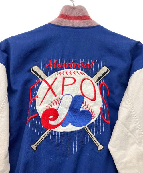 Montreal Expos（モントリオール エクスポズ）Montreal Expos (モントリオール エクスポズ) スタジャン ブルー サイズ:不明の古着・服飾アイテム