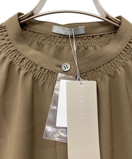 theory luxe（セオリーリュクス）theory luxe (セオリーリュクス) Marvine Iana Blouse カーキ サイズ:38 未使用品の古着・服飾アイテム