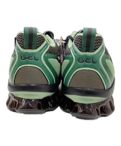 asics（アシックス）asics (アシックス) GEL-QUANTUM KINETIC グリーン×ブラウン サイズ:28 未使用品の古着・服飾アイテム