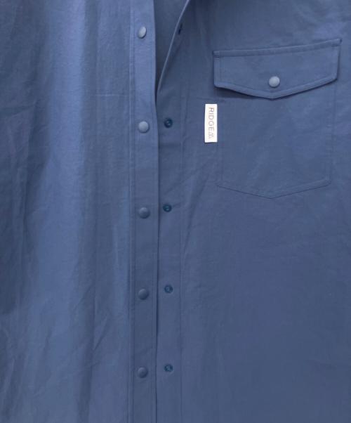 RIDGE MOUNTAIN GEAR（リッジマウンテン ギア）RIDGE MOUNTAIN GEAR (リッジマウンテン ギア) Hooded Long Sleeve Shirt ネイビー サイズ:Lの古着・服飾アイテム