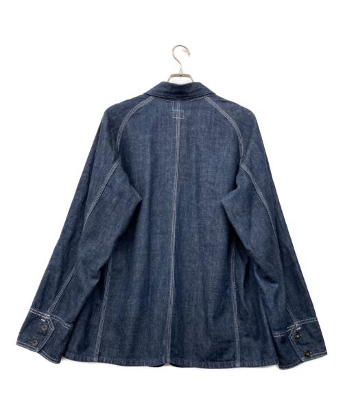POST O'ALLS（ポストオーバーオールズ）POST O'ALLS (ポストオーバーオールズ) デニムカバーオール インディゴ サイズ:XLの古着・服飾アイテム