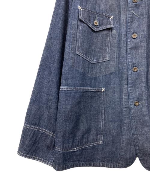 POST O'ALLS（ポストオーバーオールズ）POST O'ALLS (ポストオーバーオールズ) デニムカバーオール インディゴ サイズ:XLの古着・服飾アイテム