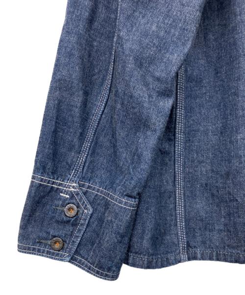 POST O'ALLS（ポストオーバーオールズ）POST O'ALLS (ポストオーバーオールズ) デニムカバーオール インディゴ サイズ:XLの古着・服飾アイテム