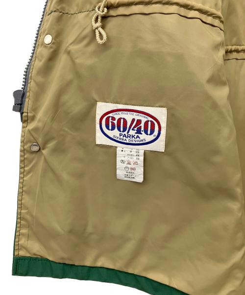 SIERRA DESIGNS（シエラデザインズ）SIERRA DESIGNS (シエラデザインズ) 60/40 PARKA グリーン サイズ:Lの古着・服飾アイテム