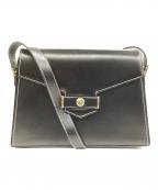 Christian Diorクリスチャン ディオール）の古着「TRAPEZOID CROSSBODY SHOULDER BAG」｜ブラック