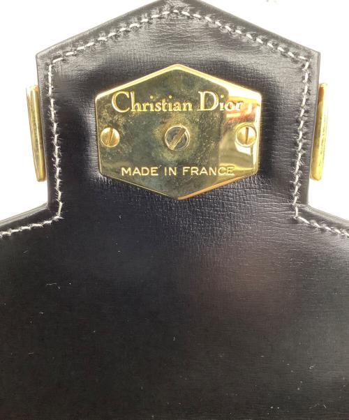Christian Dior（クリスチャン ディオール）Christian Dior (クリスチャン ディオール) TRAPEZOID CROSSBODY SHOULDER BAG ブラックの古着・服飾アイテム