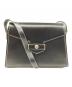 Christian Dior（クリスチャン ディオール）の古着「TRAPEZOID CROSSBODY SHOULDER BAG」｜ブラック