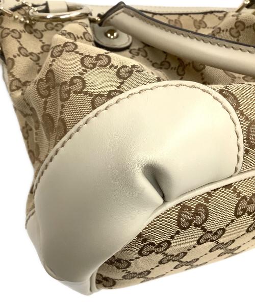 GUCCI（グッチ）GUCCI (グッチ) スーキー　2WAYハンドバッグ ベージュの古着・服飾アイテム