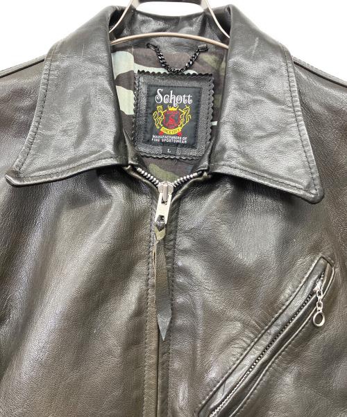 Schott（ショット）Schott (ショット) EAST COAST JACKET ブラック サイズ:Lの古着・服飾アイテム