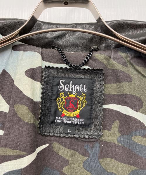 Schott（ショット）Schott (ショット) EAST COAST JACKET ブラック サイズ:Lの古着・服飾アイテム
