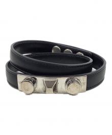 Saint Laurent Paris（サンローランパリ）の古着「スタッズレザーブレスレット」