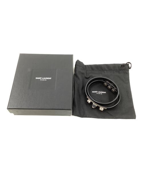Saint Laurent Paris（サンローランパリ）Saint Laurent Paris (サンローランパリ) スタッズレザーブレスレットの古着・服飾アイテム