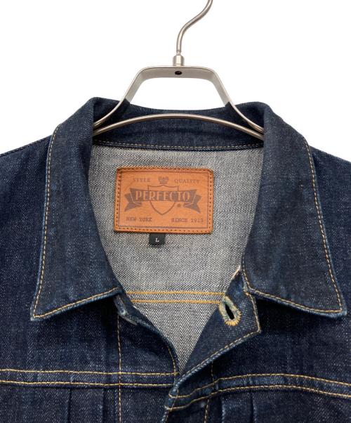 PERFECTO by Schott（パーフェクト バイ ショット）PERFECTO by Schott (パーフェクト バイ ショット) デニムジャケット インディゴ サイズ:Lの古着・服飾アイテム