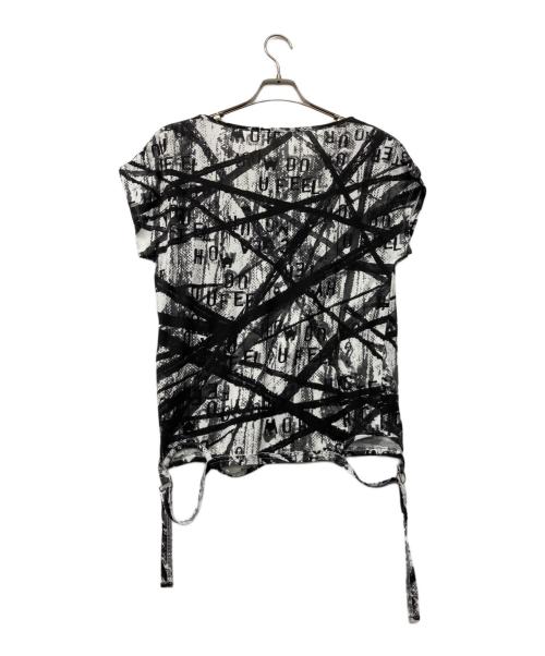 Hysteric Glamour（ヒステリックグラマー）Hysteric Glamour (ヒステリックグラマー) HYS ROCK プリントTシャツ ブラック×ホワイト サイズ:FREEの古着・服飾アイテム