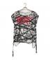 Hysteric Glamour（ヒステリックグラマー）の古着「HYS ROCK プリントTシャツ」｜ブラック×ホワイト