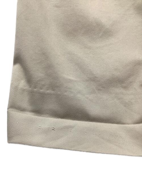 TapWater（タップウォーター）TapWater (タップウォーター) Cotton Chino Tuck Trousers  ベージュ サイズ:36の古着・服飾アイテム