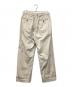 TapWater (タップウォーター) Cotton Chino Tuck Trousers  ベージュ サイズ:36：10000円