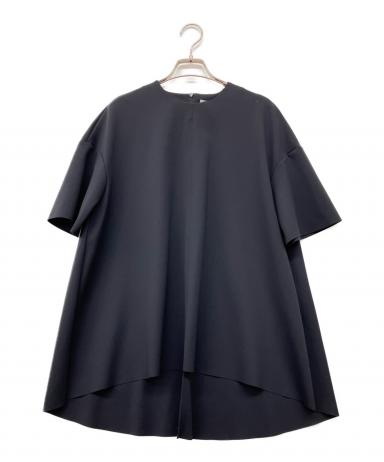 セオリーリュクス　バックロングドレープTシャツ　オーバーサイズ　ブラック　38 中古・古着通販】theory luxe (セオリーリュクス) 《手洗い可》バック