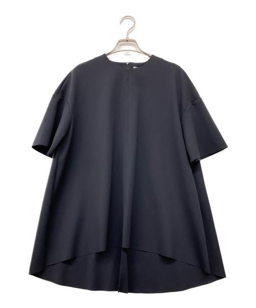 theory luxe（セオリーリュクス）theory luxe (セオリーリュクス) 《手洗い可》バックロングドレープTブラウス ブラック サイズ:38 未使用品の古着・服飾アイテム
