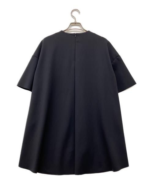 theory luxe（セオリーリュクス）theory luxe (セオリーリュクス) 《手洗い可》バックロングドレープTブラウス ブラック サイズ:38 未使用品の古着・服飾アイテム