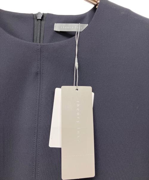 theory luxe（セオリーリュクス）theory luxe (セオリーリュクス) 《手洗い可》バックロングドレープTブラウス ブラック サイズ:38 未使用品の古着・服飾アイテム