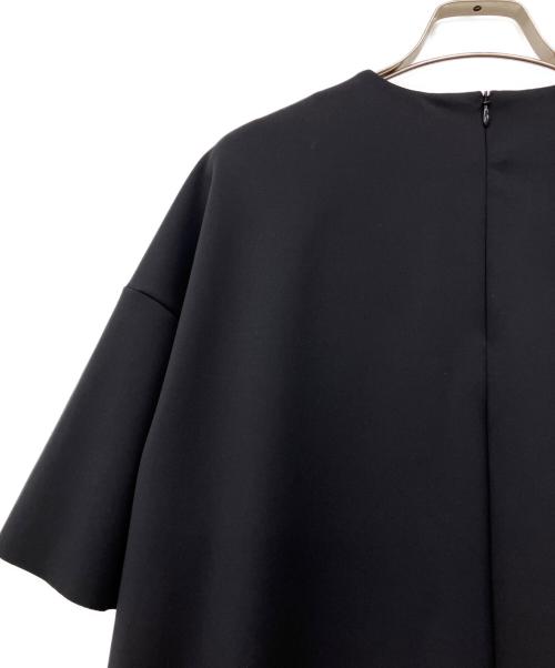 theory luxe（セオリーリュクス）theory luxe (セオリーリュクス) 《手洗い可》バックロングドレープTブラウス ブラック サイズ:38 未使用品の古着・服飾アイテム