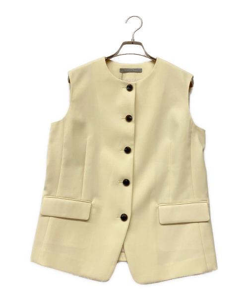theory luxe（セオリーリュクス）theory luxe (セオリーリュクス) クルーネックベスト - Vandi - Dublin イエロー サイズ:38 未使用品の古着・服飾アイテム