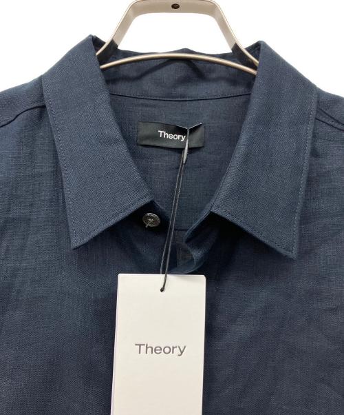 theory（セオリー）theory (セオリー) IRVING A GLOSSED LINEN ネイビー サイズ:Lの古着・服飾アイテム