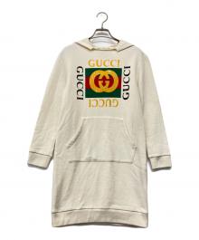 GUCCI（グッチ）の古着「ヴィンテージ ロゴ キッズ パーカー」｜ベージュ