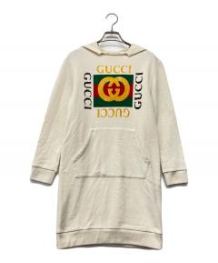 中古・古着通販】GUCCI (グッチ) ロゴ水着 ホワイト サイズ:3/6 未使用