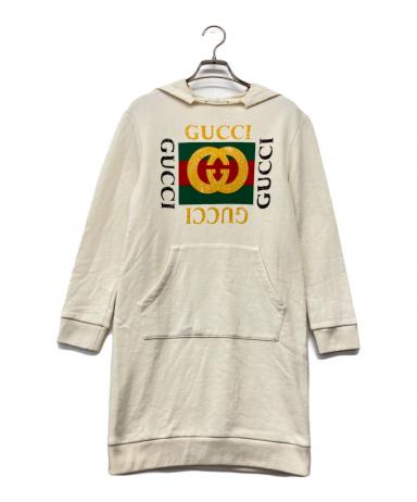 ⭐*︎様 GUCCI/グッチ ヴィンテージ加工オールドロゴパーカー 中古・古着通販】GUCCI (グッチ) ヴィンテージ ロゴ キッズ パーカー