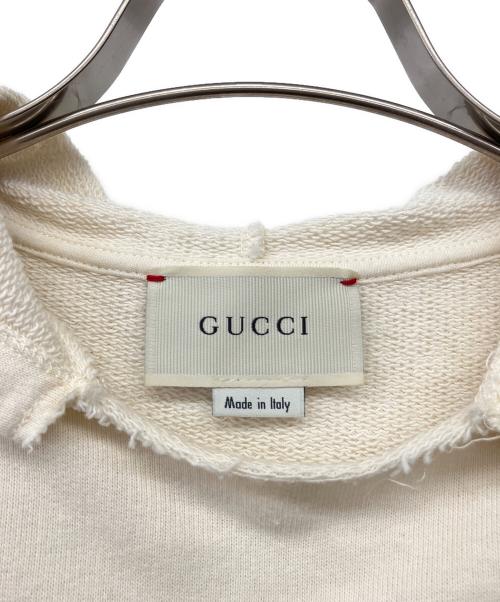 GUCCI（グッチ）GUCCI (グッチ) ヴィンテージ ロゴ キッズ パーカー ベージュ サイズ:10の古着・服飾アイテム