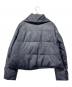NAVY.WO (ネイビー・ウォ) ダウンマフラー付ノーカラーレザーダウン ネイビー サイズ:2：25000円