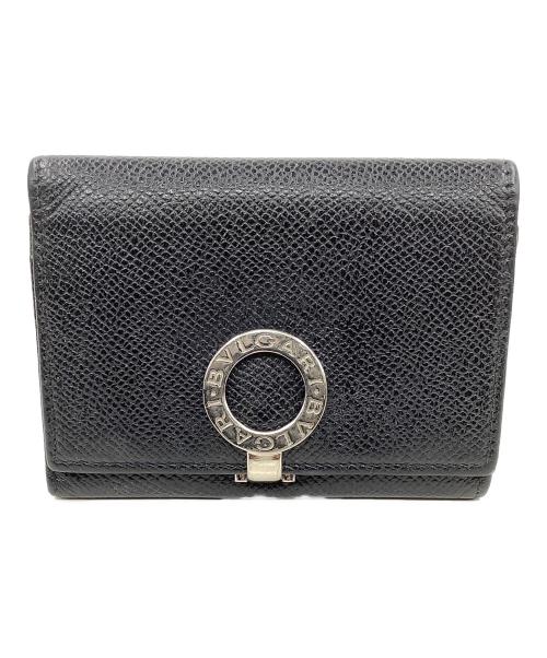 BVLGARI（ブルガリ）BVLGARI (ブルガリ) ロゴクリップ名刺入れ ブラックの古着・服飾アイテム